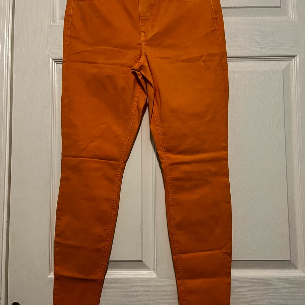 Maurices Orange Skinny Jeans